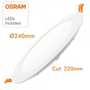 FOCO SLIM CIRCULAR LED 24W - OSRAM CHIP DURIS E 2835