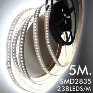 TIRA LED 24V | 238XLED/M | 5M | SMD2835 | 2100LM | 20W/M | IP20