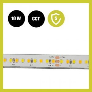 Tira LED 24V | 10W/M | 240xLED/M | 5m | SMD2025 | CCT | IP20