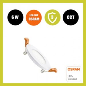 Foco Slim LED Circular 6W - CCT - OSRAM CHIP DURIS E2835