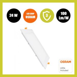 FOCO Slim LED Cuadrada 24W - CCT - OSRAM CHIP DURIS E 2835