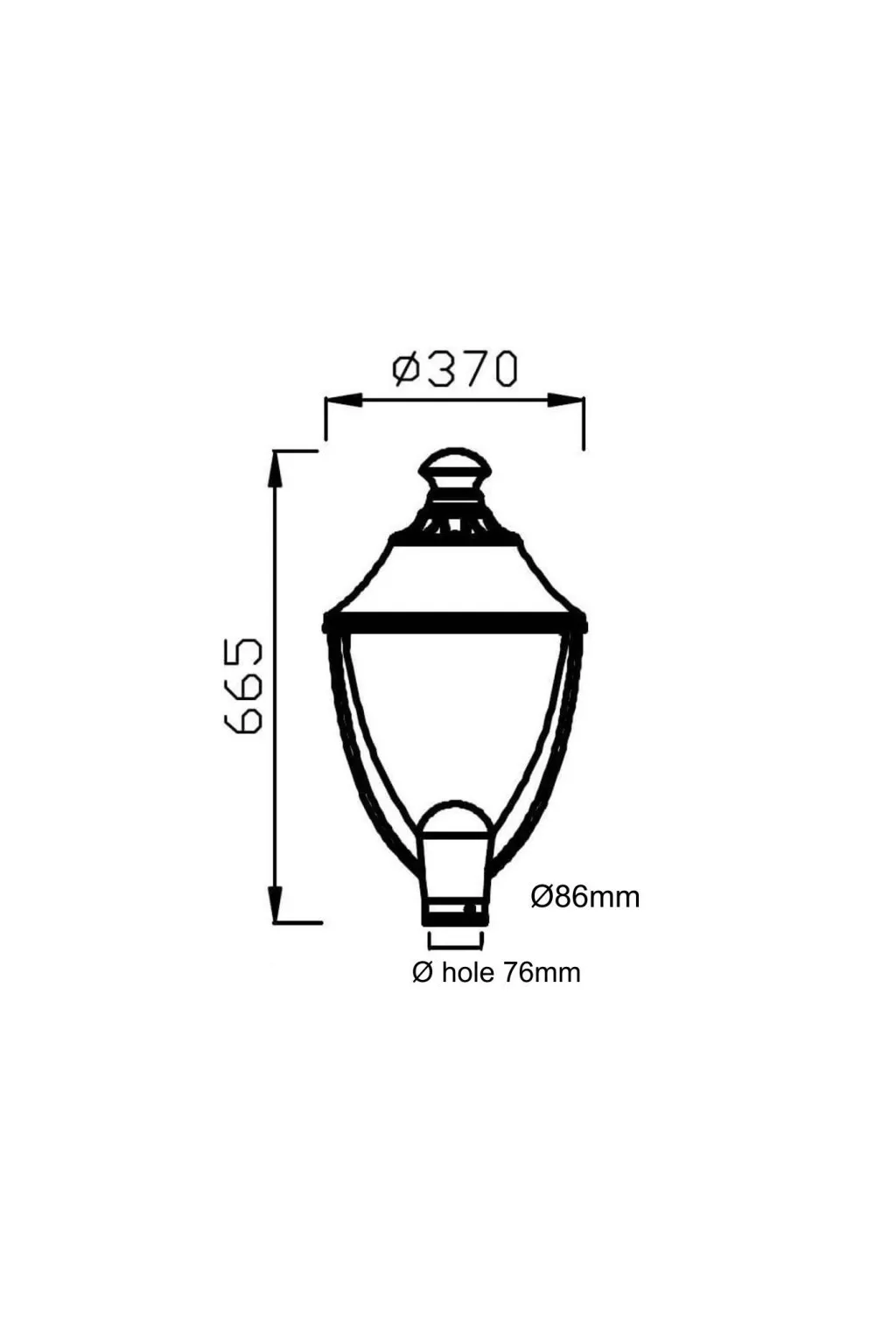 Farola LED 40W VALLEY Philips Lumileds SMD 3030 165Lm/W - Imagen 3