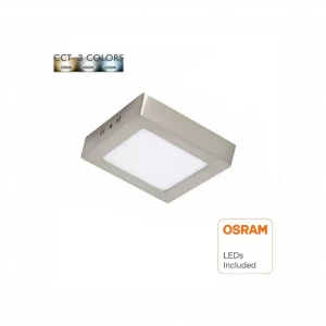 Plafón LED 8W Cuadrado - CCT - OSRAM CHIP DURIS E 2835